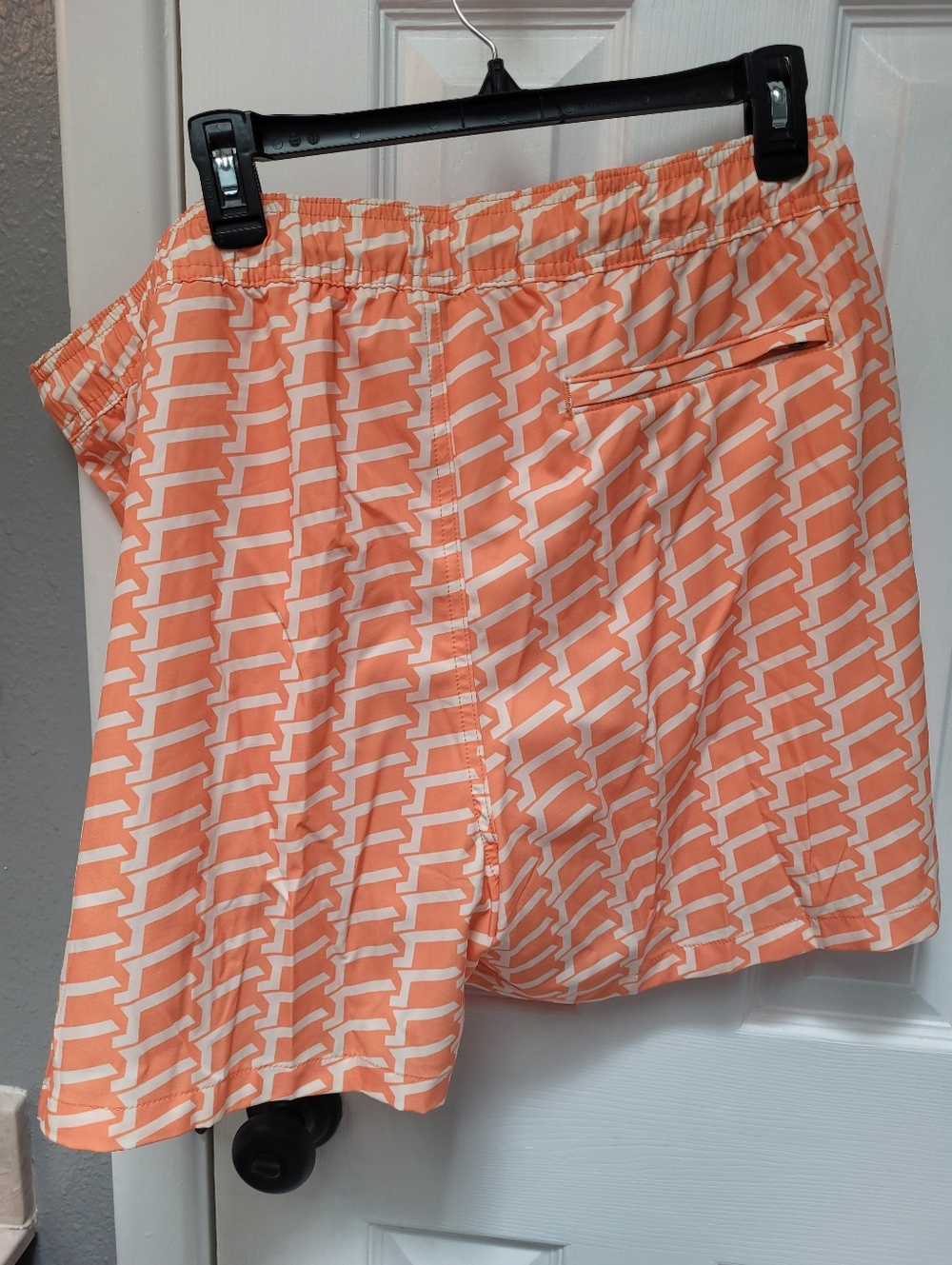 Goodfellow & Co Men's 5" Swim Trunks with Boxer Brief Liner, XL - Orange - Picture 9 of 9